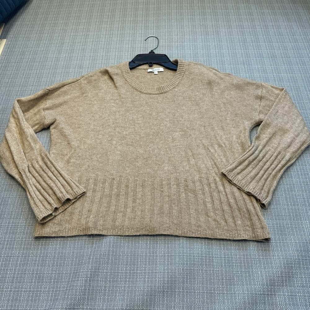 Madewell Alpaca Wool Blend Sweater‎ Neutral Oversized Cozy Women Small